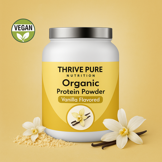 Organic Protein Powder – Vanilla Flavored - Thrive Pure Nutritions